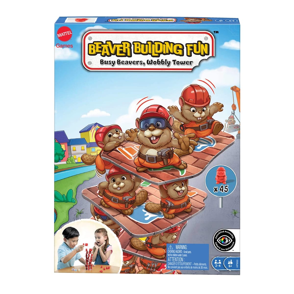 Mattel Games - Juego de mesa Castores constructores Mattel Games.