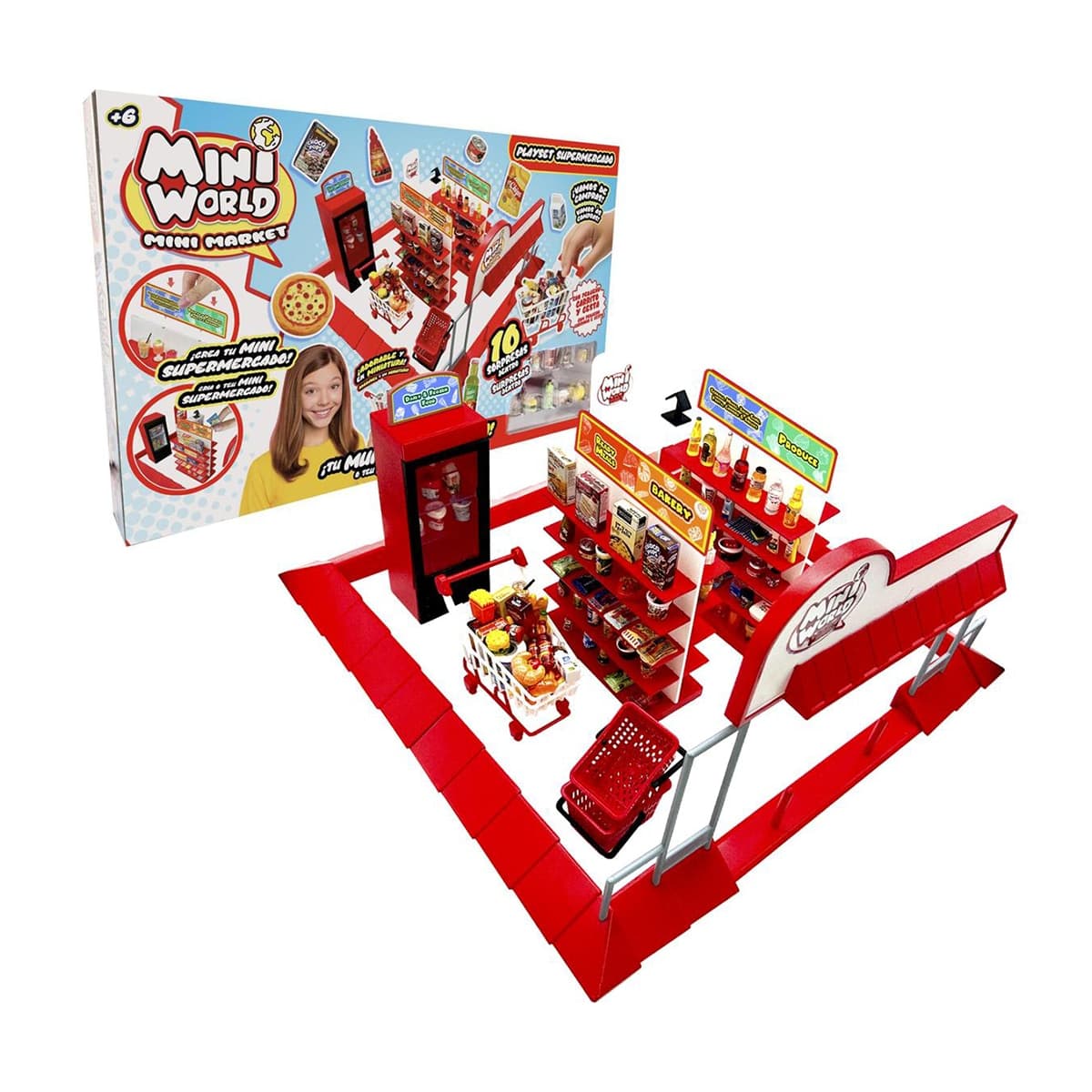 Playset mini coleccionable Mini World supermercado Bizak - Image 3