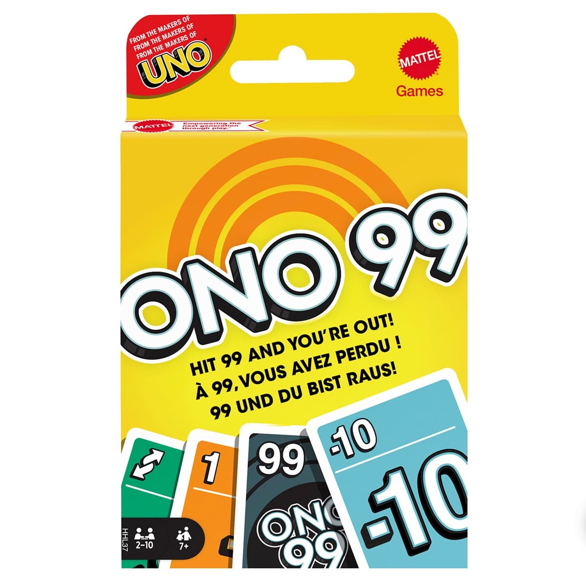 Uno - Juego de cartas ONO 99 Mattel Games.