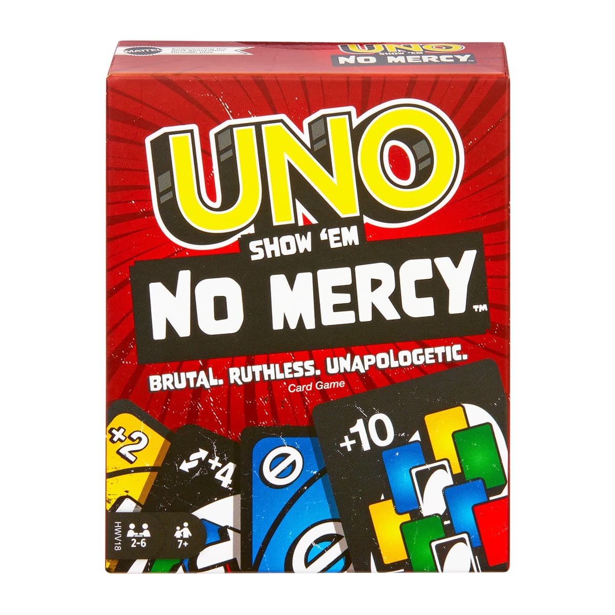 Uno - Juego de cartas UNO No Mercy Mattel Games.