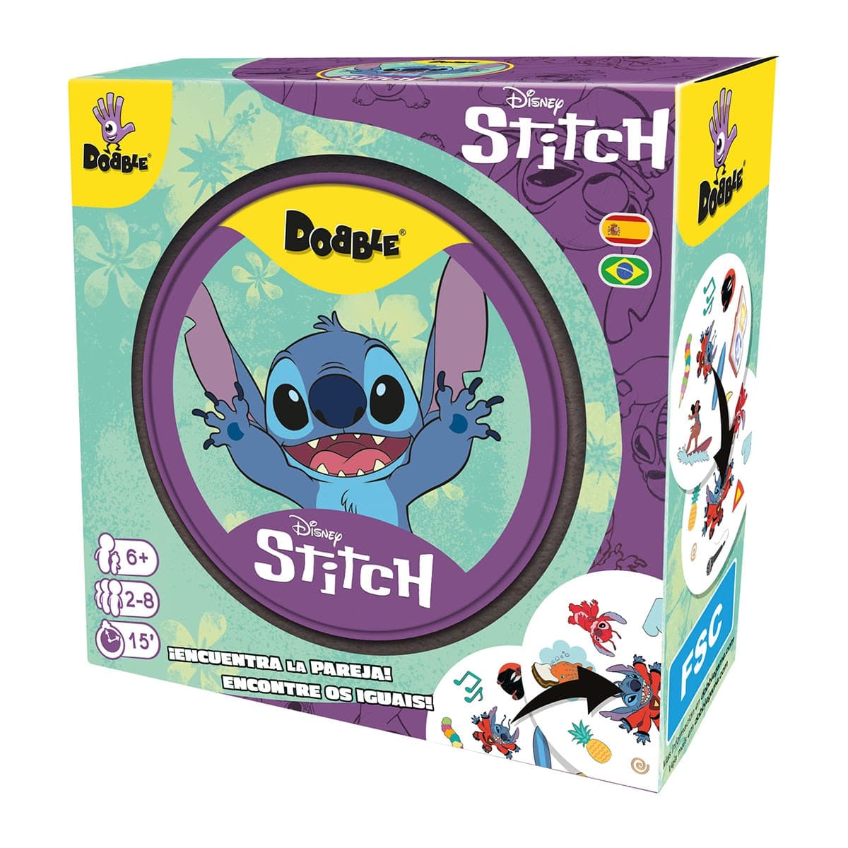 Zygomatic - Juego de Mesa Dobble Disney Stitch Asmodee.