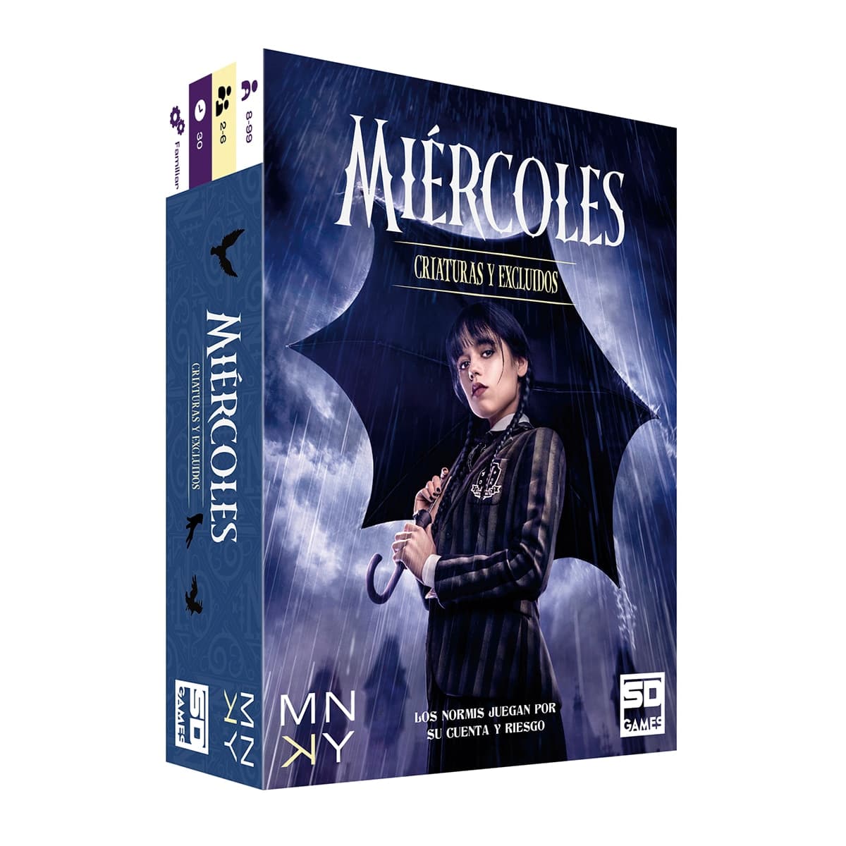 SD Games - Juego de cartas Miércoles: Criaturas Y Excluidos SD Games.
