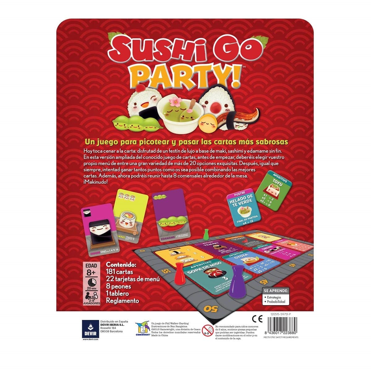 Juego de cartas Sushi Go Party Devir - Image 2