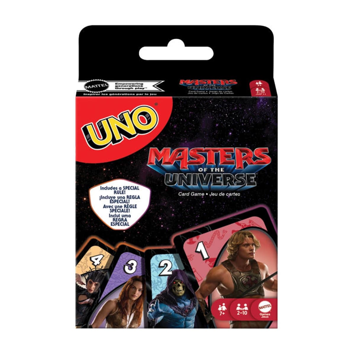 Uno - Juego de cartas Uno Master del universo Mattel.