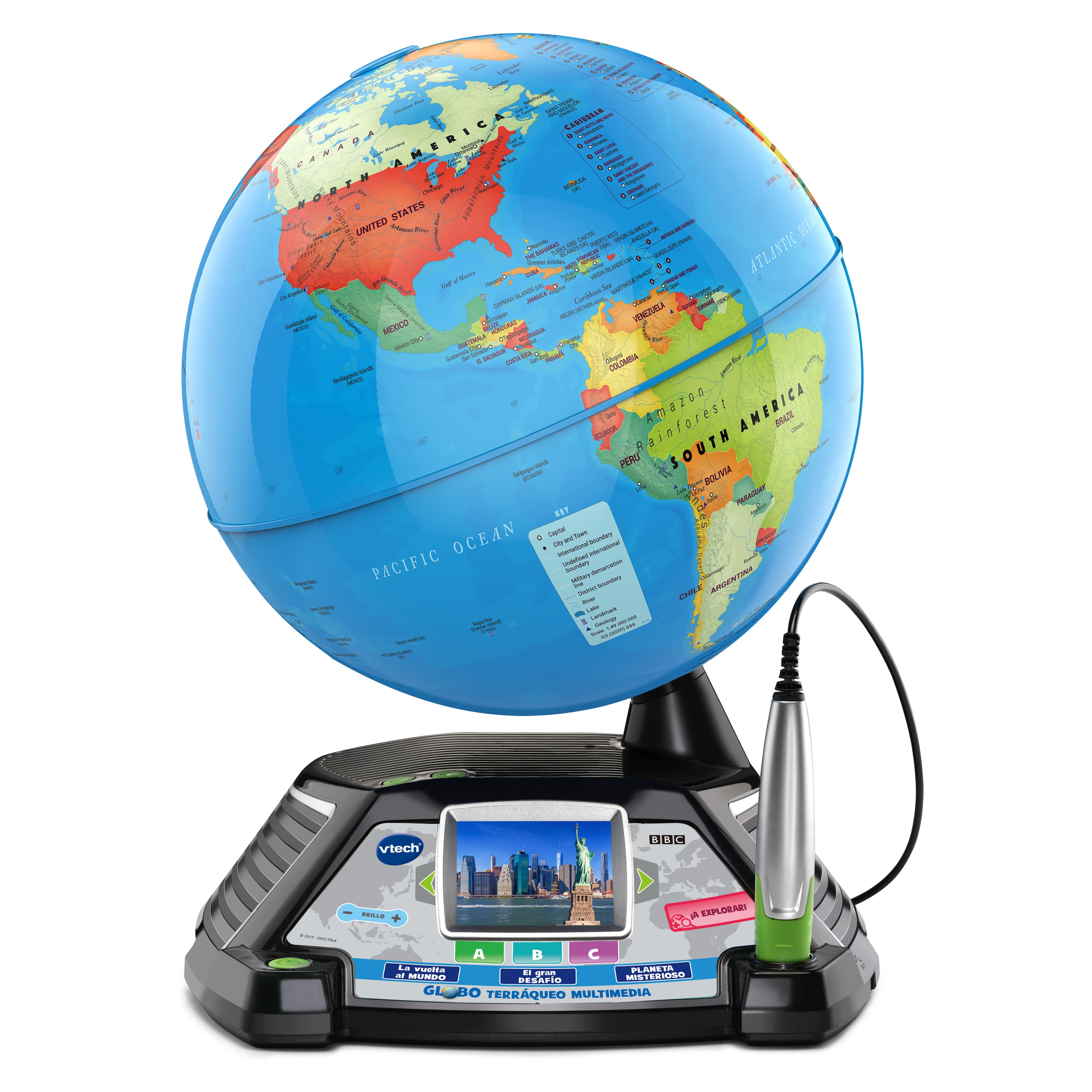 Globo terráqueo multimedia, Globo interactivo con pantalla y + 600 imágenes y vídeos de la BBC VTech - Image 7