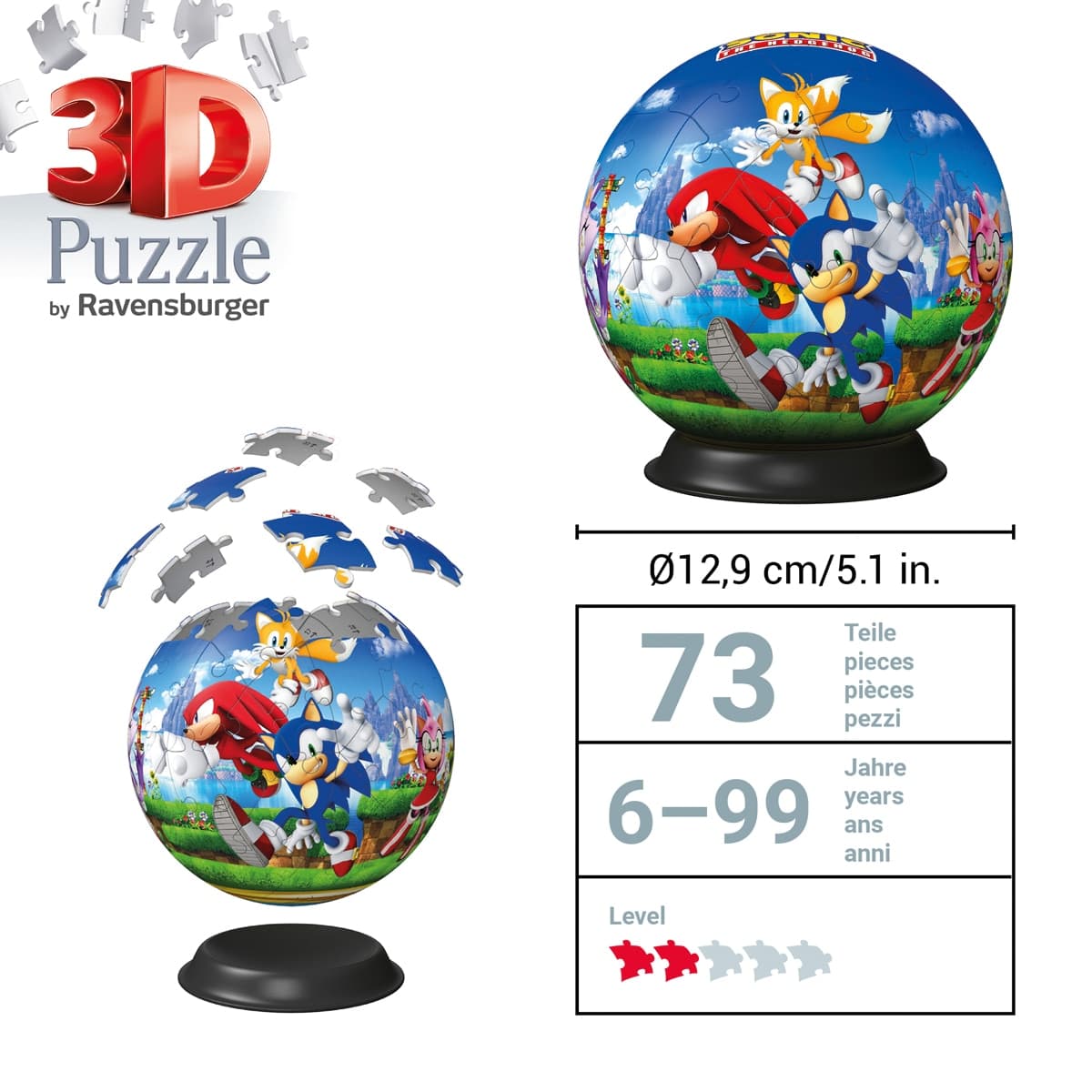 Puzzle 3D - Puzzleball Sonic The Hedgehog - Ravensburger - Image 3