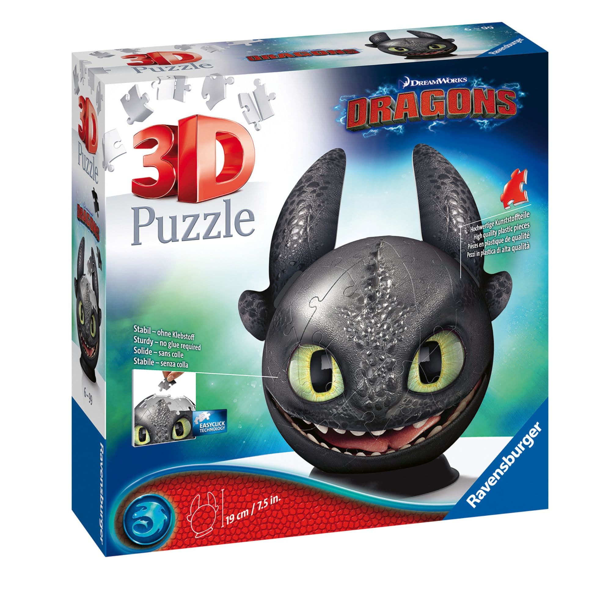 Puzzle 3D Dragon Trainer con orejas Disney Ravensburger - Image 4