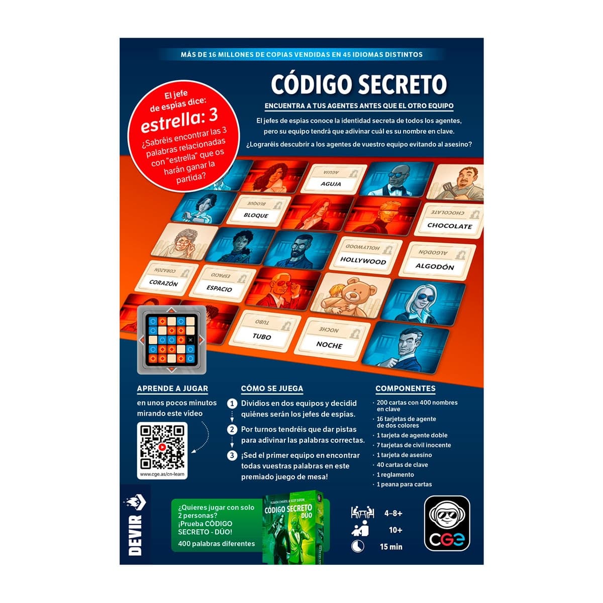 Juego de cartas Código Secreto Devir - Image 3