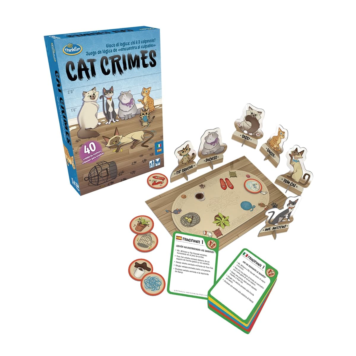 Thinkfun - Juego de Lógica Cat Crimes Think Fun Ravensburguer.