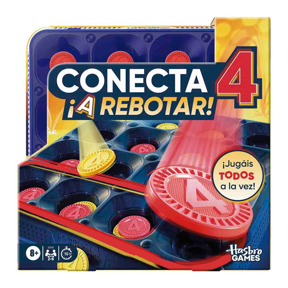 Hasbro Gaming - Juego de mesa Conecta 4 ¡A rebotar! Connect 4 Hasbro.