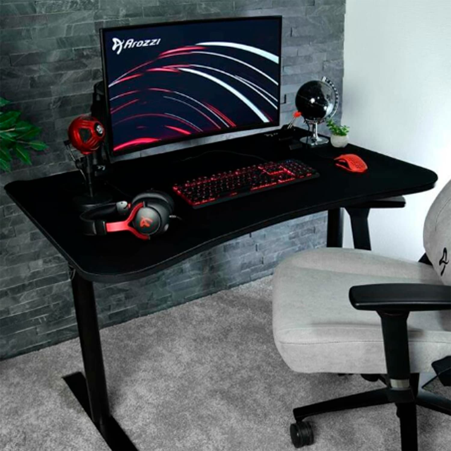 Arozzi - Mesa escritorio Gaming Arozzi Arena Fratello Negro.