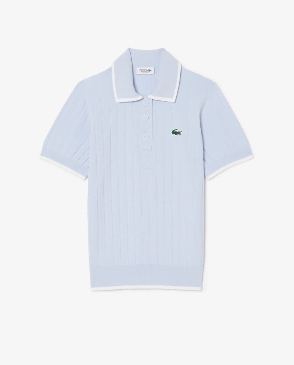 Lacoste - Jersey de golf de manga corta con cuello Polo de mujer. - Image 1