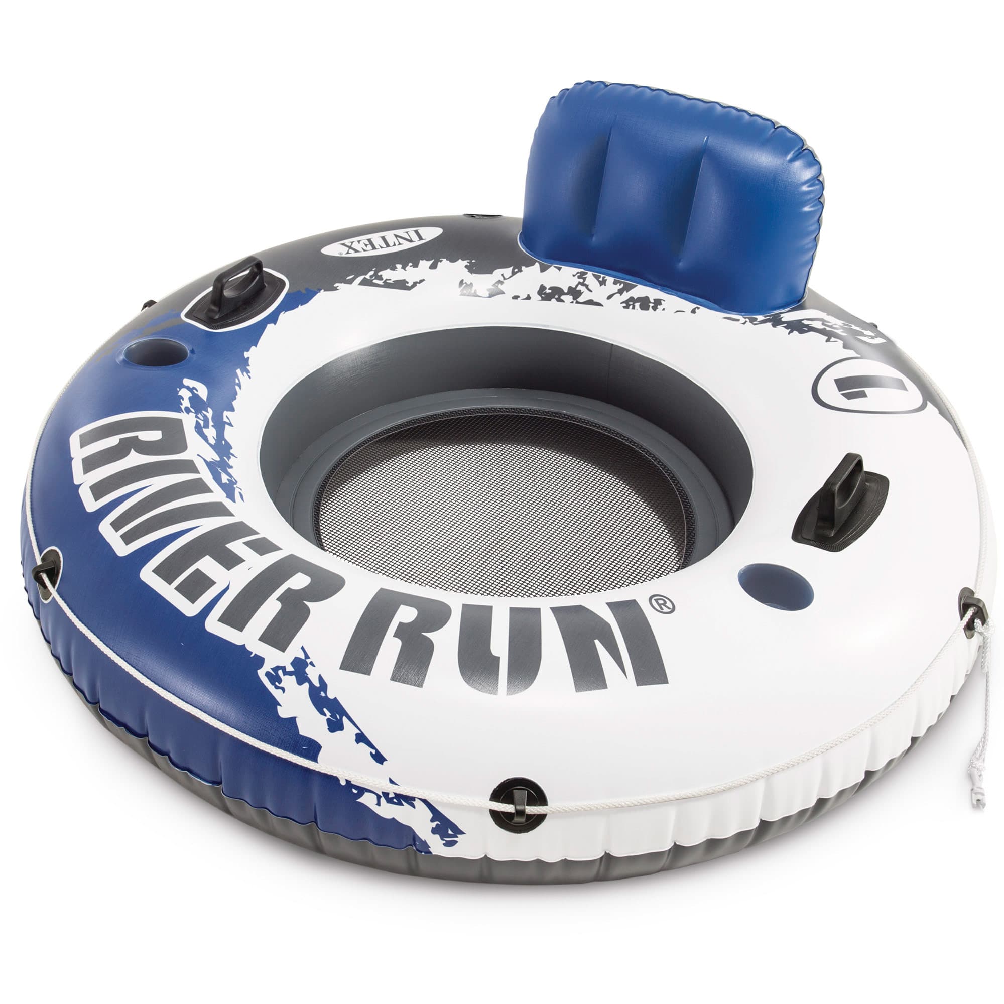 Intex - Sillón hinchable River Run 1 con respaldo y portabebidas Ø 135 cm Intex.