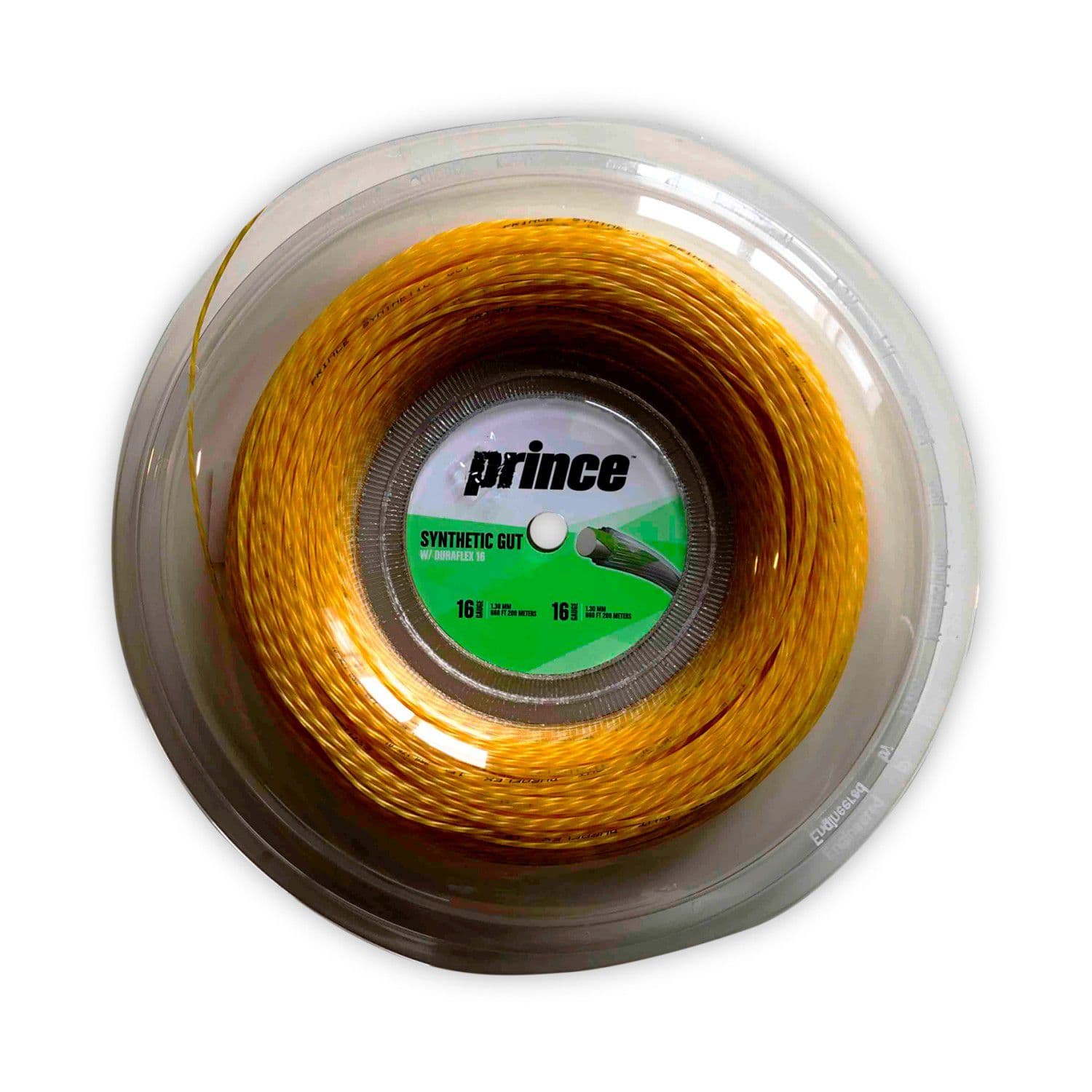 Prince - Cordaje de tenis SYNTHETIC GUT W DURAFLEX 16 1.30 mm 200M Prince.
