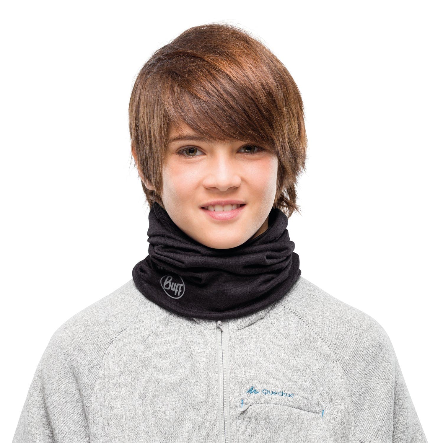 Buff - Cuello de niños Solid Black Buff.