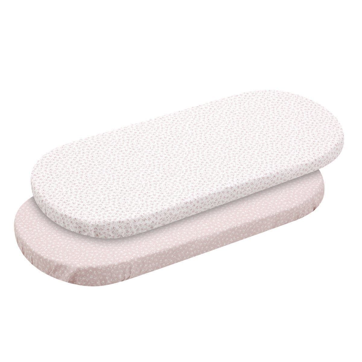 Cambrass - Pack de 2 sábanas bajeras para minicuna (50x82x10 cm) Cambrass Luxury.