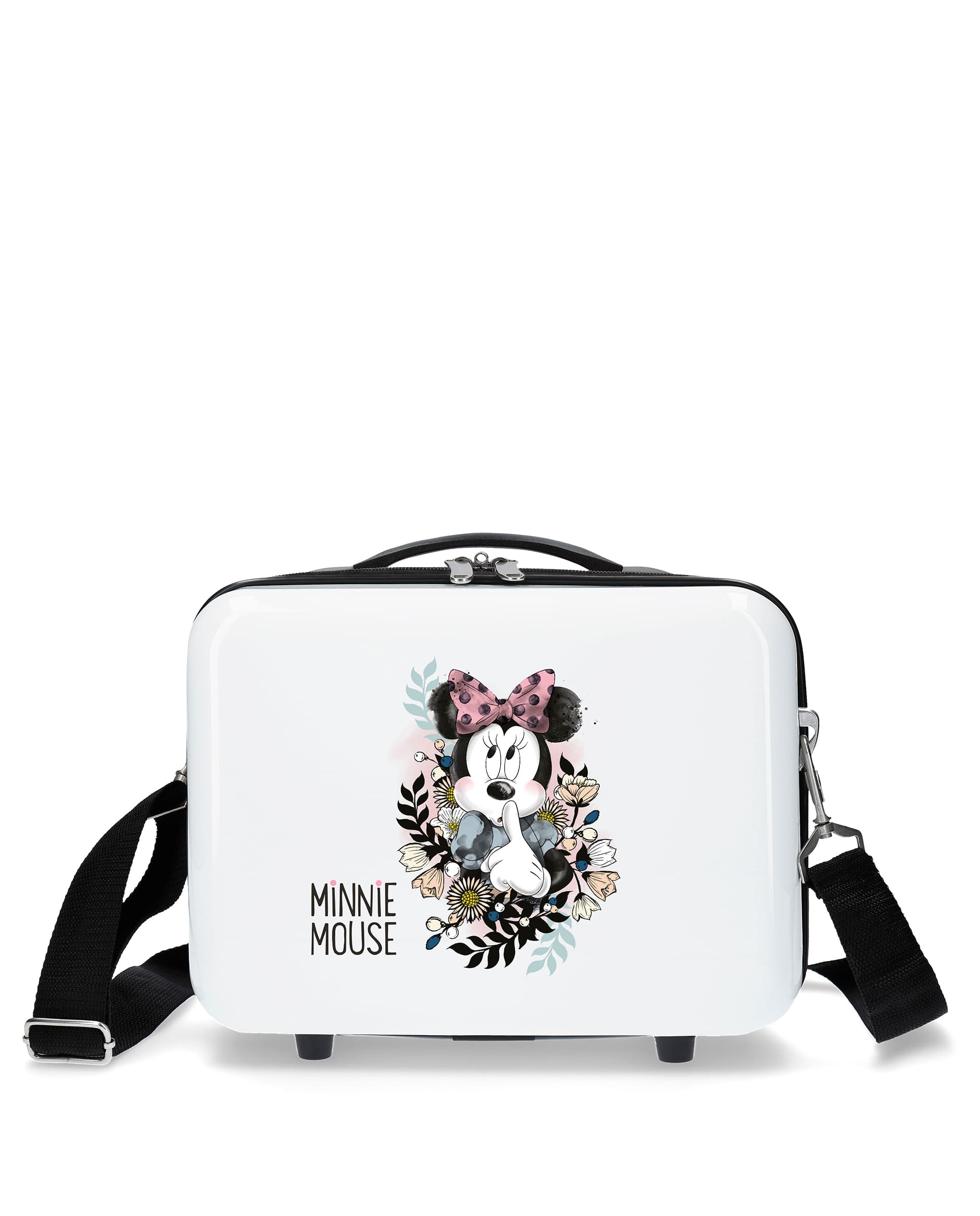 Disney - Neceser Minnie Style flores rígido con capacidad de 9L.