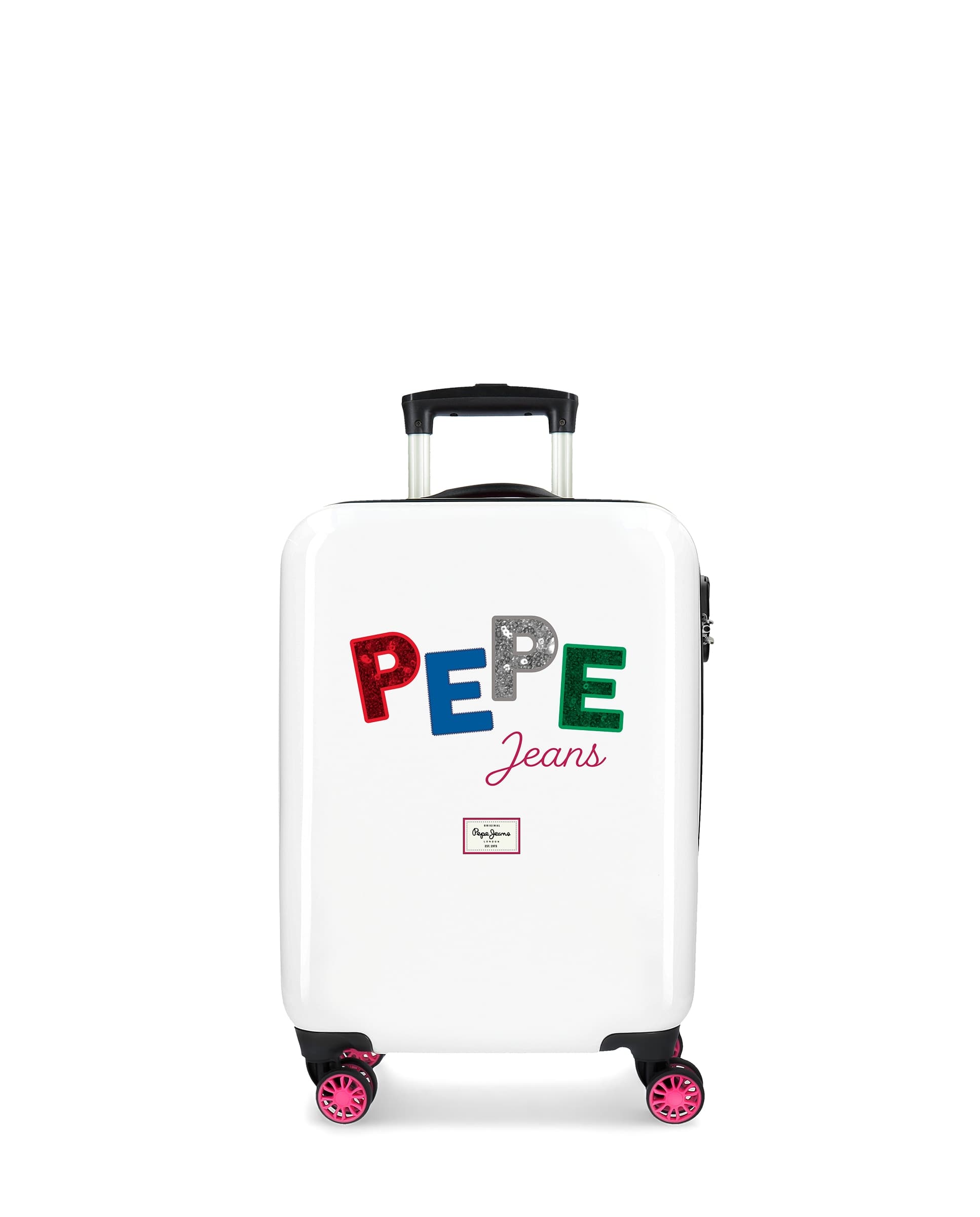 Pepe Jeans - Maleta de cabina Kim rígida con capacidad de 34L.