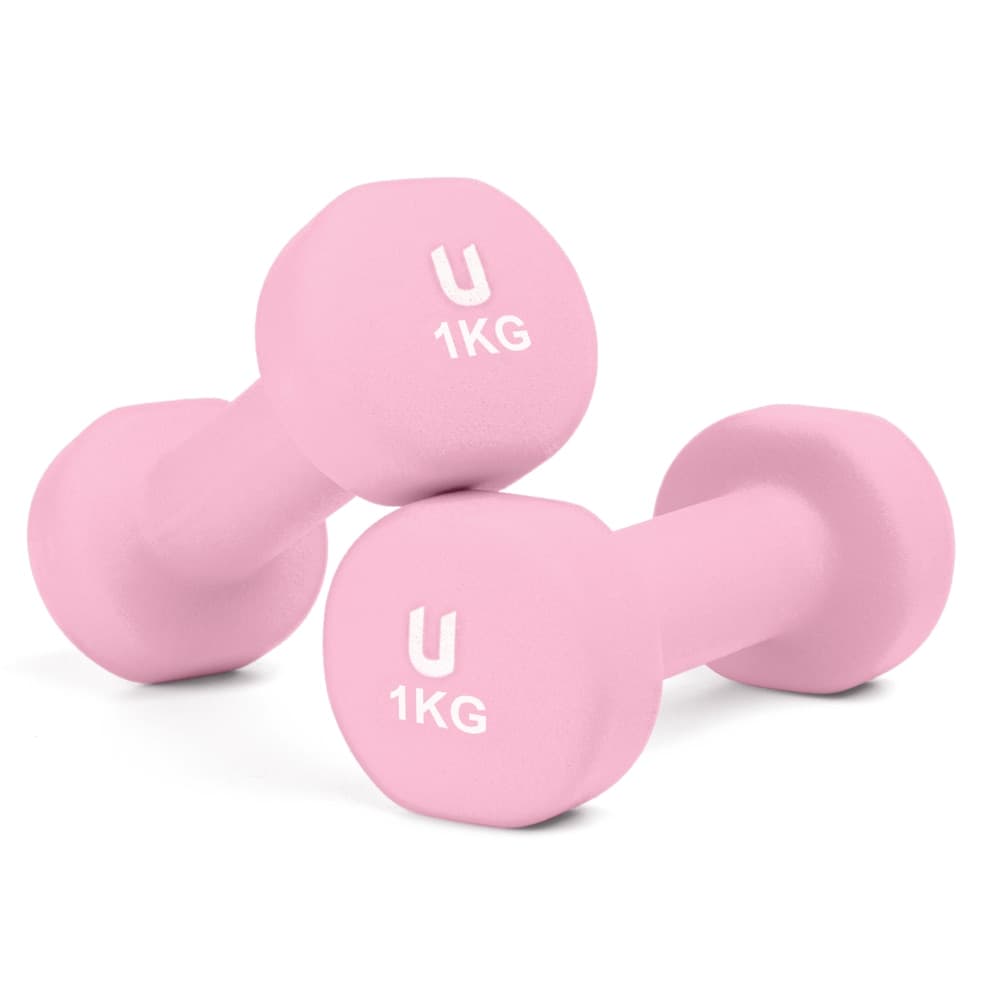 Unycos - Set de 2 mancuernas de neopreno redondas Unycos.