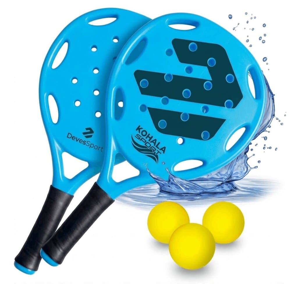 Devessport - Set de 2 palas de Pádel Playa + 3 Pelotas Devessport.