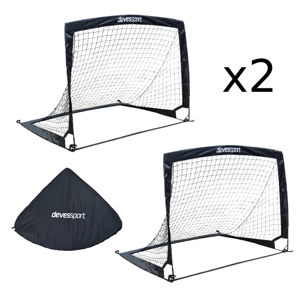 Devessport - Portería De Fútbol Plegable (Pop Up) Set 2 unidades Devessport.