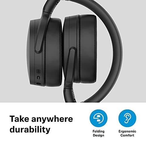 Sennheiser HD 450BT Wireless Headphones with Active Noise Reduction, Black - Image 8