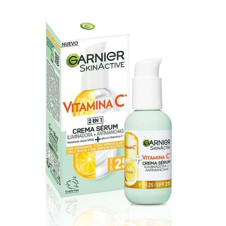 Garnier    

            Skin Active Vitamina C Crema Serum Iluminador Antimanchas - Image 8