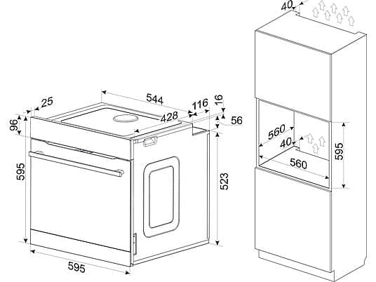 KOENIC KBO 511-1 M A1 Pyrolyse, Einbaubackofen (Einbaugerät, 77 l, 595 mm breit) - Image 3