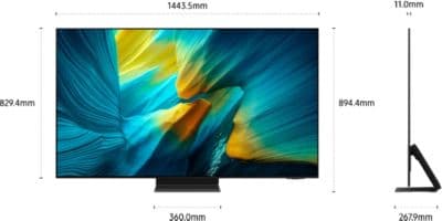 TV OLED SAMSUNG TQ65S95F sans reflet 4K AI 2025 - Image 2