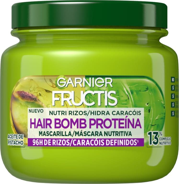 Garnier    

            Fructis Mascarilla Capilar Nutri Rizos Hair Bomb Proteína - Image 1