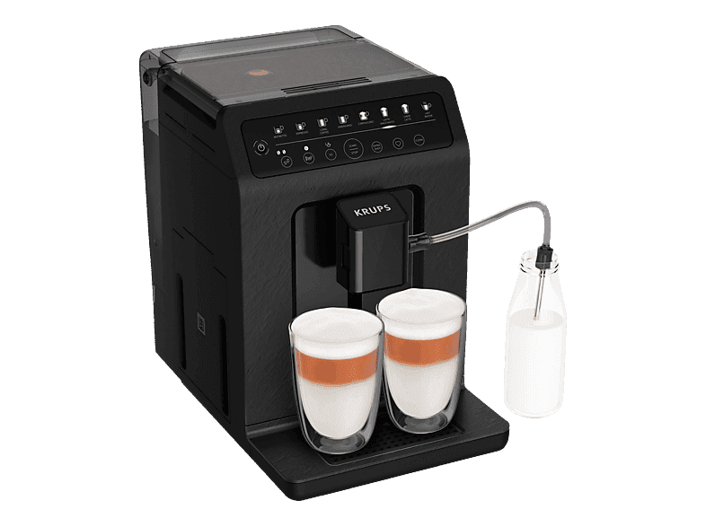 KRUPS EA897B Evidence ECOdesign Kaffeevollautomat Schwarz mit Schiefer-Optik - Image 1
