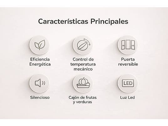 Frigorífico combi - VOK EVR-244DEI, Puertas Reversibles, Capacidad 244 l, Altura 180 cm, Inox - Image 4