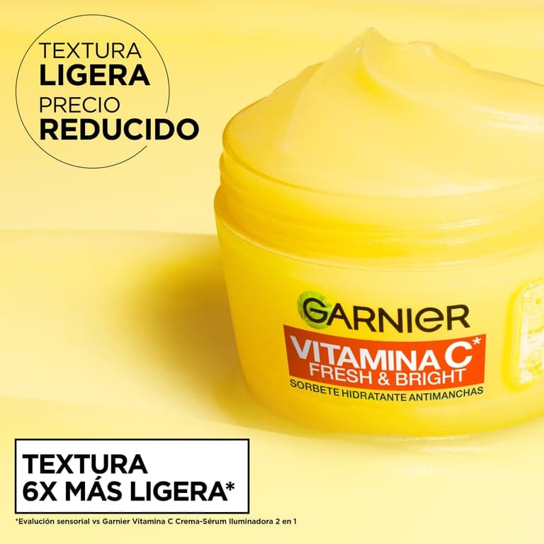 Garnier    

            Vitamina C Fresh & Bright Sorbete Hidratante Antimanchas - Image 3