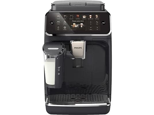 Cafetera superautomática - Philips EP4441/50, LatteGo, Pantalla táctil, 12 ajustes, Función QuickStart, 15 bar, 1500 W, Filtro AquaClean, 1.8 l, Negro - Image 2