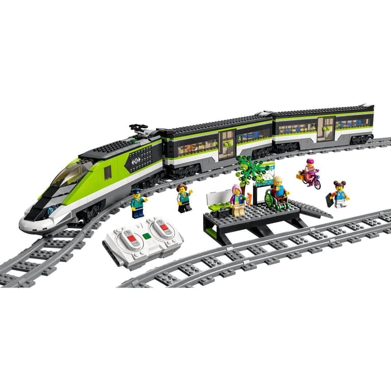 Juguete Teledirigido para Construir Tren de Pasajeros de Alta Velocidad con Vías, Luces y Mini Figuras LEGO City Trains - 60337 - Image 7