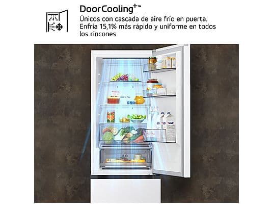 Frigorífico combi - LG GBBSJ10DSW, No Frost, 186 cm, 333 l, DoorCooling+™, Multi Air Flow™, Blanco - Image 6