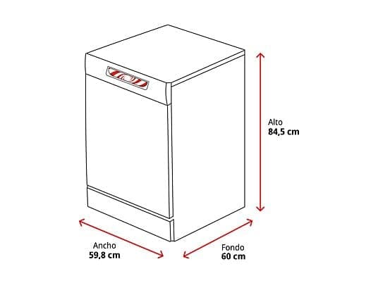 Lavavajillas - Samsung DW60M6050FS, 14 servicios, 7 programas, 59.8 cm, Función Higiene, Configuración Flexible, Inox - Image 3