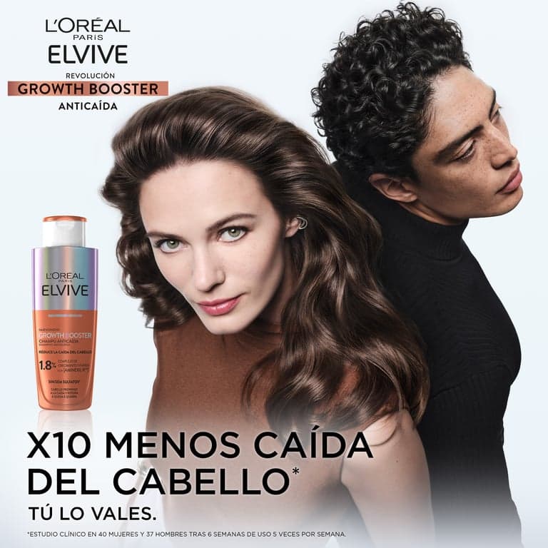 L'Oréal París    

            Elvive Growth Booster Champú Anticaída - Image 3