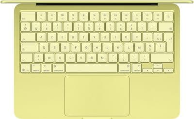 Ordinateur Apple MACBOOK Neo Puce A18 Pro CPU 6 / GPU 5 coeurs Mémoire RAM 8Go Stockage 256Go SSD Jaune agrume - Image 2