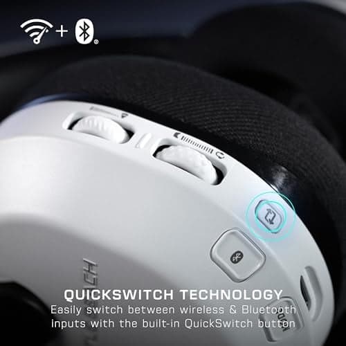 Turtle Beach Stealth 600 Console Blanc Playstation Casque Gaming sans Fil w/ 80hr Batterie, Écouteurs de 50mm et Bluetooth pour PS5, PS4, PC et Mobile - Image 6