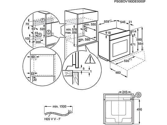 AEG TP9SB83ZAB, Einbaubackofen (Einbaugerät, 70 l, 595 mm breit), Serie 9000 mit SteamPro und Sous Vide - Image 3