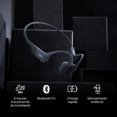 Casque SHOKZ OpenRun Mini USB-C Noir - Image 10