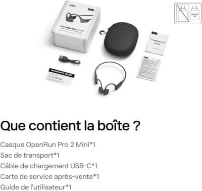 Casque SHOKZ OpenRun Pro 2 Mini Noir - Image 2