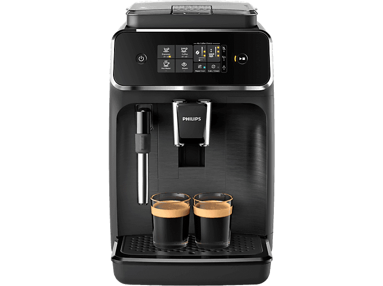 Cafetera superautomática - Philips EP2220/10, Molinillo integrado, Espumador de leche clásico, Filtro AquaClean, 1500W, 15 bar, 2 tazas, Negro - Image 1