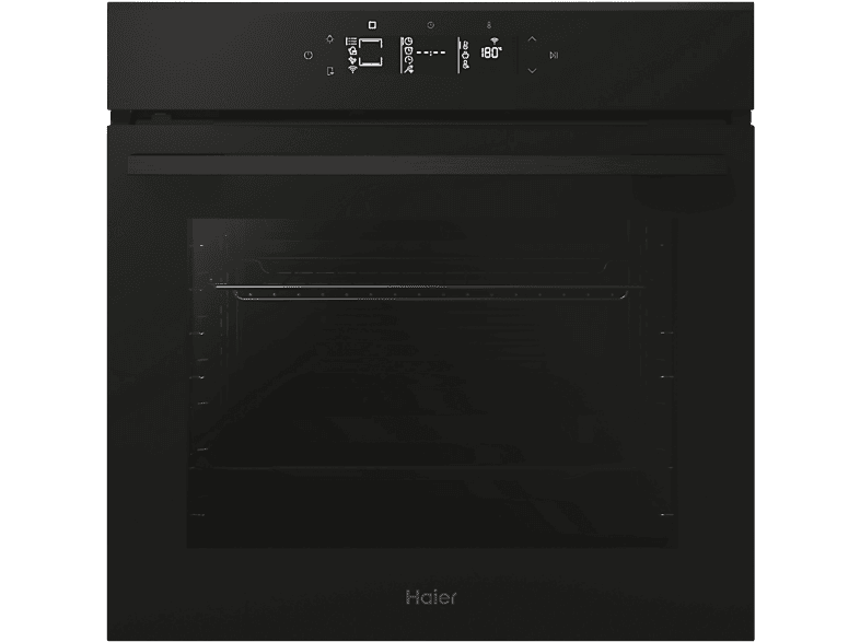 Horno - Haier H6 ID46G3YTB ID Series 4, Multifunción, Pirolítico e hidrolítico, 78 l, 59.5 cm, Negro - Image 1