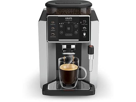 Cafetera superautomática - Krups Sensation C90 EA910E10, 1450 W, 15 bar, 1.7 L, 6 programas, 2 tazas, Barista Inside Technology, Autolimpieza, Plata - Image 2