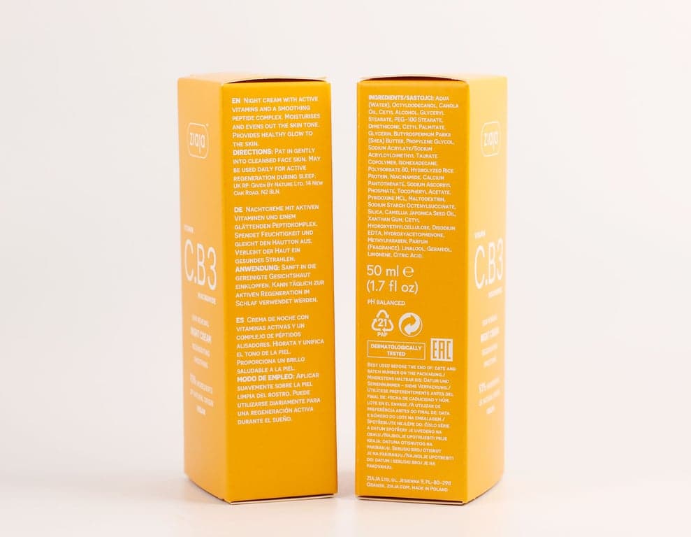 Ziaja    

            Vitamina C.B3 Niacinamida Crema Facial de Noche - Image 2