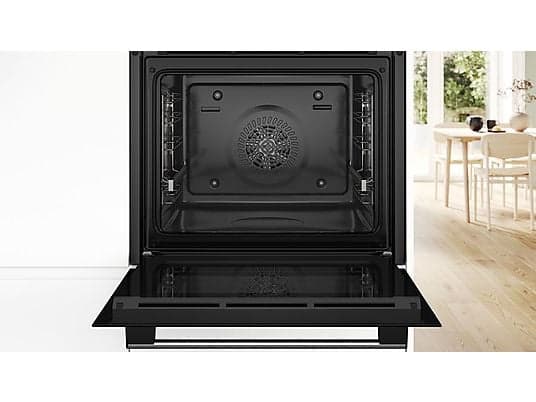 Horno - Bosch HBA514ES3, Serie 4, Multifunción, Limpieza por agua, 71 l, HotAir 3D, Mandos ocultables, 60 cm, inox - Image 5