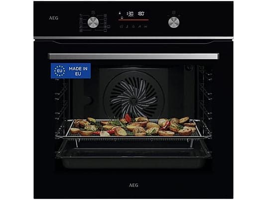 Horno - AEG GS6PB51FAB, Multifunción, Pirolítico, 71 l, Sonda térmica, AirFry, 60 cm, Negro - Image 2