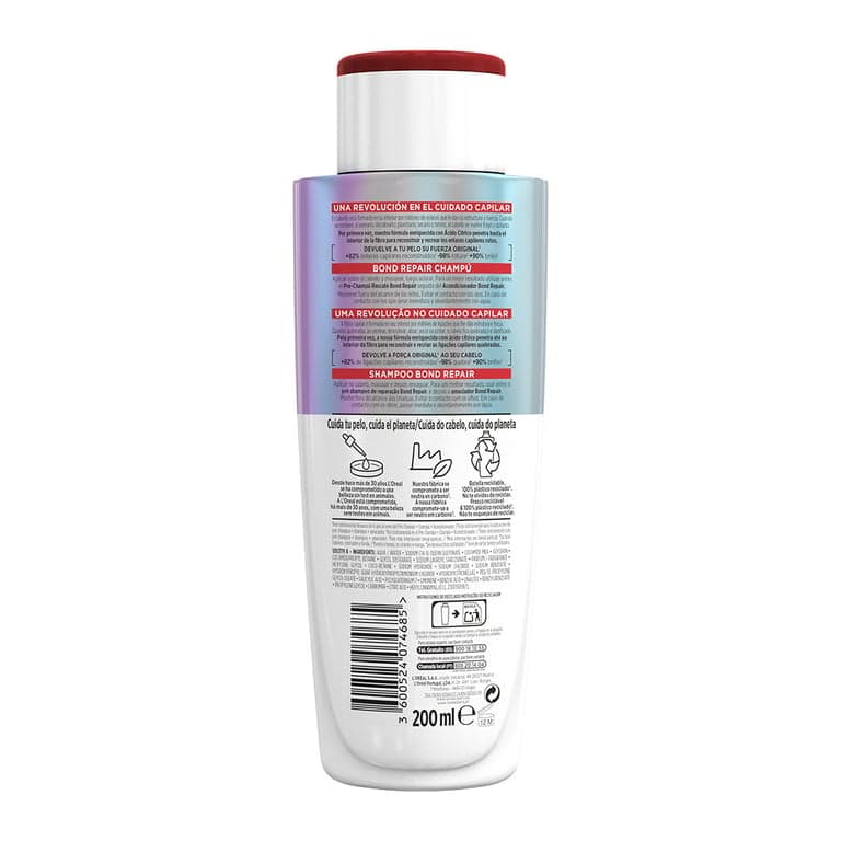 L'Oréal París    

            ELVIVE Bond Repair Champú Fortificante - Image 7